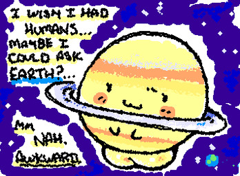 :3 big_pussy black_eyes black_text blush closed_smile dialogue ellipsis empty_eyes eyelashes featureless_hands female genitals jupiter_(planet) legless mouth_closed multicolored_body noseless not_furry orange_blush planet plump_labia question_mark ring simple_eyes smile solo space squigglevision stylized_empty_eyes text vulva yellow_body ligma_(artist) animate_inanimate living_planet sphere_creature 2025 animated digital_media_(artwork) english_text flat_colors handwritten_text low_res wigglypaint_(artwork)