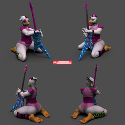 anthro beak blue_eyes butt clothed clothing electric_guitar exposure_variation feet female fingers guitar kneeling musical_instrument plucked_string_instrument simple_background solo spread_legs spreading string_instrument bambookat five_nights_at_freddy's five_nights_at_freddy's:_security_breach scottgames steel_wool_studios glamrock_chica avian bird chicken galliform phasianid 1:1 2023 3d_(artwork) absurd_res digital_media_(artwork) hi_res