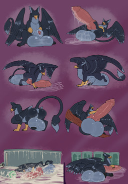 animal_genitalia anus balls big_balls big_penis big_sheath bodily_fluids cum cum_in_container excessive_cum excessive_genital_fluids excessive_precum feral genital_fluids genitals huge_balls huge_penis huge_sheath hyper hyper_balls hyper_genitalia hyper_penis hyper_sheath knot looking_at_viewer lying male musk on_back penis penis_milking_machine precum precum_in_container presenting puffy_anus sheath sitting solo vein veiny_penis luccatoasty mythology avian gryphon mythological_avian mythological_creature hi_res