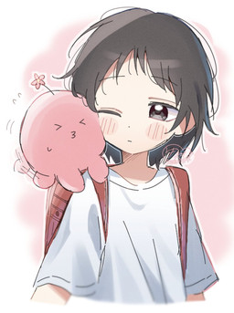 Rating: s
ID: 5710104
Date: 2025-07-15 08:31:52 -0400
Status: active
Score: 20
2025 >3< alien ambiguous_gender animal_on_shoulder backpack black_eyes black_hair cephalopod child clothing coleoid female female/ambiguous flower hair happian hi_res human kuze_shizuka mammal marine mollusk nnu-anu-kf octopodiform octopus one_eye_closed pink_body pink_flower pink_skin plant randoseru red_bag shirt short_hair short_sleeved_shirt short_sleeves t-shirt takopi's_original_sin topwear white_clothing white_shirt white_topwear young yunagi_(yng_hoti) post #5710104