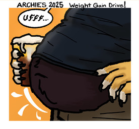 5_fingers alcohol anthro beer beverage close-up clothing container cup fingers fur holding_container holding_cup holding_object male navel overweight shirt solo speech_bubble text topwear archieafternoms_(artist) mythology stop_putting_this_image_on_my_timeline_you're_making_me_act_up_(meme) archie_(archieafternoms) canid canine canis dragon hybrid mammal mythological_creature mythological_scalie scalie wolf 2025 english_text hi_res
