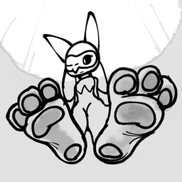 3_toes ambiguous_gender anthro barefoot feet foot_fetish foot_focus looking_at_viewer looking_down low-angle_view pawpads paws perspective plantigrade simple_background standing toes sockless_zen02 nintendo pokemon canid canine generation_4_pokemon mammal pokemon_(species) riolu 1:1 digital_drawing_(artwork) digital_media_(artwork) hi_res monochrome sketch