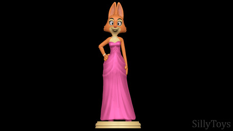 3d_print black_background clothing dress female fur hands_on_hips looking_straight orange_body orange_fur pink_clothing pink_dress simple_background smile solo stage sillytoys dreamworks the_bad_guys diane_foxington american_red_fox canid canine fox mammal red_fox true_fox 16:9 3d_(artwork) 3d_model_showcase digital_media_(artwork) hi_res widescreen