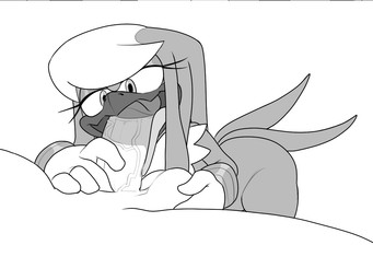 anthro ball_fondling balls beak beak_fetish beak_play beak_sex big_penis bracelet chest_tuft clothing curvy_figure duo eyelashes feathers fellatio female fondling genitals gloves hair handwear jewelry juju_the_macaw long_hair long_tongue male male/female nude oral penile penis penis_on_tongue sex tail tail_feathers tongue tuft vein veiny_penis 4chan_anon sega sonic_the_hedgehog_(series) fan_character avian bird human macaw mammal neotropical_parrot parrot true_parrot monochrome