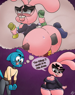 4_fingers age_difference anal anal_penetration anthro areola bent_over big_breasts big_butt big_ears big_eyes big_iris biped black_clothing black_dress black_eyebrows black_eyes black_eyewear black_glasses black_markings black_penis blue_body blue_ears blue_fur blue_glans blue_penis blush blush_lines blushing_profusely bodily_fluids bottomwear breasts brown_glans brown_penis bubble_butt buckteeth bulge butt butt_squish claws cleavage cleavage_overflow clothed clothed_anthro clothed_male clothed_sex clothing curved_eyebrows dialogue disembodied_penis dress elderly elderly_anthro elderly_female erect_nipples erect_tail exposed_breasts eye_roll eyebrows eyelashes eyewear facial_markings fangs female finger_claws fingers floppy_ears frilly frilly_clothing frilly_dress from_behind_position fully_clothed fully_clothed_anthro fully_clothed_male fur gangbang genitals glans glasses glistening glistening_bodily_fluids glistening_breasts glistening_eyes glistening_genitalia glistening_glans glistening_lips glistening_nipples glistening_penis glistening_sweat grey_bottomwear grey_clothing grey_pants group group_sex hand_on_hip hand_on_own_hip head_markings head_turned huge_butt humanoid_genitalia humanoid_hands humanoid_penis imagination iris light_areola light_body light_fur light_nipples lips lipstick long_eyelashes looking_at_another looking_at_self looking_down looking_down_at_another looking_down_at_self makeup male male/female markings mature_anthro mature_female monotone_tail multicolored_clothing multicolored_sweater multicolored_topwear muzzle_(marking) navel_outline nipples no_pupils older_female open_mouth open_smile orange_text pants partially_clothed partially_clothed_anthro partially_clothed_female penetration penile penile_penetration penis penis_grab penis_in_ass penis_in_vagina pink_areola pink_blush pink_body pink_breasts pink_ears pink_fur pink_lips pink_nipples pink_nose pink_speech_bubble pink_tongue pointy_ears poking prick_ears puffy_areola pupils purple_background red_blush red_lips red_lipstick red_penis scut_tail sex short_tail simple_background smile snout speech_bubble squish standing standing_sex sweat sweater sweaty_body sweaty_butt sweaty_face sweaty_fur tail talking_to_another tan_background teeth text textured_background thick_bottom_lip thick_eyebrows thick_eyelashes thick_thighs thought_bubble three-quarter_view tongue topwear two_tone_clothing two_tone_sweater two_tone_topwear vaginal vaginal_penetration wearing_glasses whisker_markings white_claws white_markings white_sclera white_tail wide_eyed wide_hipped_anthro wide_hipped_female wide_hips yellow_glans yellow_penis younger_male mysterywhiteflame cartoon_network the_amazing_world_of_gumball gumball_watterson joanna_watterson domestic_cat felid feline felis lagomorph leporid mammal rabbit 2025 absurd_res digital_drawing_(artwork) digital_media_(artwork) english_text hi_res grandchild_(lore) grandmother_(lore) grandmother_and_grandchild_(lore) grandmother_and_grandson_(lore) grandparent_(lore) grandparent_and_grandchild_(lore) grandson_(lore)