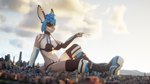 aircraft airplane anthro breasts building city clothing cloud female landscape_dwarfing macro panties plantigrade sitting sky skyscraper solo underwear vehicle visor rileyfoxxo nikki_(pogonip) fish marine shark 16:9 2022 3d_(artwork) 4k absurd_res digital_media_(artwork) hi_res widescreen