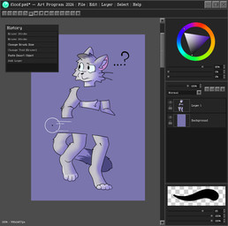 ambiguous_gender anthro color_wheel program solo text transformation raewtf floof_(shaddockpummelo) animate_inanimate domestic_cat felid feline felis mammal english_text hi_res