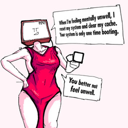 backless_dress bare_back breaking_the_fourth_wall clothing crotch_rope dialogue dress electronics female first_person_view for_a_head gesture hand_gesture humor machine pointing red_clothing red_dress rope screen screen_face simple_background simple_eyes simple_mouth solo speech_bubble television text wide_hips alberto_omega 042_(alberto_omega) fan_character humanoid object_head robot screen_head tv_head 1:1 english_text hi_res shaded simple_shading