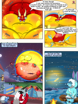 belly big_belly blue_fire blush blush_lines cellphone cheek_bulge colored_fire creaking cross-popping_vein dialogue electronics fire horn huge_belly hyper hyper_belly hyper_inflation inflation onomatopoeia phone rumbling sound_effects speech_bubble text yellow_eyes blaueseele mythology nintendo pokemon luga dragon generation_7_pokemon lycanroc midnight_lycanroc mythological_creature mythological_scalie pokemon_(species) scalie 2025 3:4 absurd_res comic dated english_text hi_res sequence