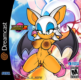 anthro boots breasts brown_nipples butt butt_from_the_front clothing eyeshadow female footwear fur gloves green_eyes hands_behind_head handwear kneeling legwear lipstick makeup nipples pose shoes smile solo tail tan_body thigh_boots thigh_highs white_body white_fur wings c_m_g_nsfw sega sonic_the_hedgehog_(series) rouge_the_bat bat mammal hi_res