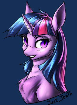 black_lipstick chest_tuft ear_fur female feral horn lipstick looking_at_viewer makeup smile smiling_at_viewer solo tuft just_tenth friendship_is_magic hasbro my_little_pony mythology twilight_sparkle_(mlp) equid equine mammal mythological_creature mythological_equine unicorn alpha_channel hi_res