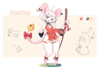 4_fingers 4_toes accessory ahoge anthro armwear asian_clothing barefoot bell blush bow_ribbon buckteeth cheese chinese_clothing chinese_dress cleavage_cutout clothing cutout dairy_products detached_sleeves digitigrade dress ear_piercing ear_ring east_asian_clothing feet female female_anthro fingers flat_chested food fur furgonomics hair hair_accessory hairclip heart_symbol holding_object jingle_bell kemono looking_at_viewer open_mouth open_smile paws piercing pink_inner_ear pink_nose ribbons ring_piercing slim smile smiling_at_viewer solo tail tail_accessory tail_bow tail_ribbon teeth text thick_thighs toes white_body white_fur white_hair wide_hips young young_anthro young_female nyamoriri chinese_zodiac fontina_(nyamoriri) mammal mouse murid murine rodent 2020 artist_name character_name digital_media_(artwork) english_text full-length_portrait hi_res model_sheet portrait