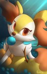 anthro eyelashes looking_at_viewer orange_eyes auroriia nintendo pokemon braixen generation_6_pokemon pokemon_(species) 2021 absurd_res digital_media_(artwork) hi_res