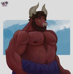 anthro belly biceps bovid_horn bovine_horn fur hair horn male muscular muscular_anthro muscular_male nipples nude pecs simple_background solo gazuki dungeons_and_dragons european_mythology greek_mythology hasbro mythology wizards_of_the_coast bovid bovine cattle mammal minotaur digital_media_(artwork) hi_res