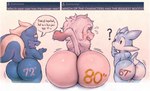 2024 absurd_res anthro ask_blog baboon big_butt bitfly blue_body blue_fur blue_scales blueberry_(bitfly) blush blush_stickers body_writing brown_body brown_fur bubble_butt butt butt_size_difference comparing_butts dialogue embarrassed english_text eyes_closed fish francis_(bitfly) fur gradient_background grey_body grey_scales group hairless_butt hamadryas_baboon haplorhine hi_res huge_butt karky looking_back male mammal mane marine markings mephitid mohawk monkey multicolored_body multicolored_fur multicolored_scales number oblivious old_world_monkey open_mouth primate question question_mark rear_view scales shark short_stack signature simple_background skunk speech_bubble spots striped_markings striped_skunk striped_tail stripes tail tail_markings tan_body tan_fur teapot_(body_type) text thick_thighs trio white_body white_scales wide_hipped_male wide_hips