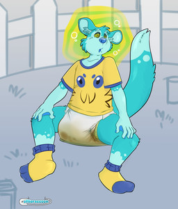 anthro bodily_fluids diaper feces full_diaper genital_fluids hypnosis hypnotic_eyes leaking_diaper male mind_control pooping soiled_diaper soiling soiling_diaper solo unclean_diaper urine used_diaper using_diaper wet wet_diaper wetting wetting_diaper possumkiddo huzzyfuzzy mammal mustelid otter 2025 absurd_res hi_res