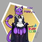 anthro big_penis clothing ear_piercing femboy foreskin fur garter_belt garter_straps genitals legwear looking_at_viewer maid_headdress maid_uniform male penis piercing purple_body purple_fur revealing_penis solo stockings thick_thighs thigh_highs uniform unretracted_foreskin sonic_gaming456 mob_entertainment poppy_playtime smiling_critters catnap_(poppy_playtime) domestic_cat felid feline felis mammal 1:1 hi_res