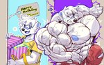 abs anthro big_muscles fur growth huge_muscles hyper hyper_muscles male mars muscle_growth muscular solo transformation vein veiny_muscles white_body white_fur crimsonrabbit marshiro bear mammal colored hi_res sequence tagme