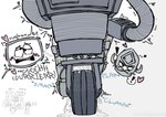 ahegao bodily_fluids boots clothing cum cum_on_ground dialogue duo excessive_cum excessive_genital_fluids footwear from_behind_position genital_fluids heart_symbol humor leaking_cum leg_cropped_sex lifted lifting_partner looking_pleasured machine male male/male rear_view robophilia sex shake_lines shoes socks sound_effects standing standing_sex text wheel xbluhbluhbluhx activision fallout microsoft yes_man_(fallout) human mammal robot securitron_(fallout) digital_drawing_(artwork) digital_media_(artwork) english_text hi_res