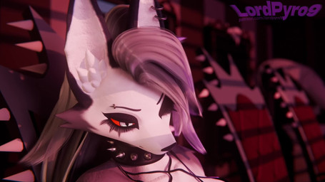 anthro attention big_breasts blush bouncing_breasts breast_focus breasts chair cleavage clothed clothing collar crop_top crop_top_overhang eyebrow_piercing eyelashes facial_piercing female furniture grey_hair hair harness inner_ear_fluff inside laugh long_hair midriff occult_symbol on_chair open_mouth open_smile pentagram pentagram_harness piercing pupils purple_clothing purple_shirt purple_topwear red_sclera shirt sigh sitting sitting_on_chair slit_pupils smile solo spiked_collar spikes surprised symbol text topwear tuft white_eyes lpyro9 sound_warning dogzeela_(modeler) beavis_and_butt-head hellaverse helluva_boss mythology loona_(helluva_boss) canid canid_demon canine demon hellhound mammal mythological_canine mythological_creature 16:9 3d_(artwork) 3d_animation animated digital_media_(artwork) english_audio hi_res short_playtime sound url video watermark widescreen