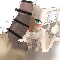 anthro balls big_penis blush blush_lines bodily_fluids censor_bar censored_genitalia censored_penis duo erection faceless_anthro faceless_character faceless_male fur genital_fluids genitals glans high-angle_view ineffective_censorship inner_ear_fluff kneeling looking_at_another's_penis looking_at_genitalia looking_at_penis male male/male male_anthro mostly_offscreen_anthro mostly_offscreen_character mostly_offscreen_male nude nude_anthro nude_male penis penis_size_difference precum precum_on_ground saliva saliva_string simple_background small_penis solo_focus tail teal_eyes throbbing throbbing_penis tongue tongue_out tuft vein veiny_penis white_background white_body white_fur young young_anthro young_male totasu vtuber nekoashi domestic_cat felid feline felis mammal 1:1 2025 censored digital_drawing_(artwork) digital_media_(artwork) hi_res japanese_description mosaic_censorship