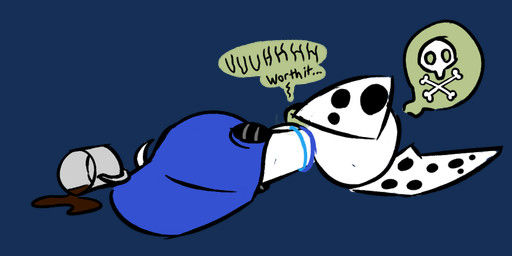 black_nose black_spots blue_jewelry blue_necklace bone container cup female feral floppy_ears fur jewelry lying mug necklace on_back skeleton solo spots substance_intoxication white_body white_fur unknown_artist 101_dalmatian_street 101_dalmatians disney dee_dee_(101_dalmatians) canid canine canis dalmatian domestic_dog mammal