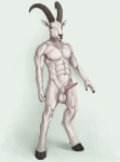 abs anatomically_correct anatomically_correct_genitalia anatomically_correct_penis animal_genitalia animal_penis anthro areola balls beard big_balls caprine_genitalia caprine_penis cloven_hooves erection facial_hair fingers genitals hooved_fingers hooves horizontal_pupils horn lemon_testicles male muscular muscular_anthro muscular_male nipples nude pecs penis pink_nipples pink_penis pupils sheath simple_background solo tapering_penis unguligrade white_body morticus bovid caprine goat mammal 2010