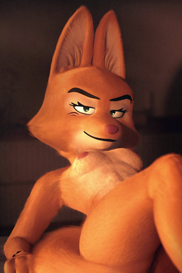 anthro areola barbell_piercing breasts eyebrow_piercing eyelashes facial_piercing female fur genitals long_eyelashes lying nipples nude orange_body orange_fur piercing pose seductive solo tuft vulva monketco_(artist) goneafterdark_(modeler) dreamworks the_bad_guys diane_foxington canid canine canis fox mammal 3d_(artwork) blender_(artwork) digital_media_(artwork) hi_res pinup
