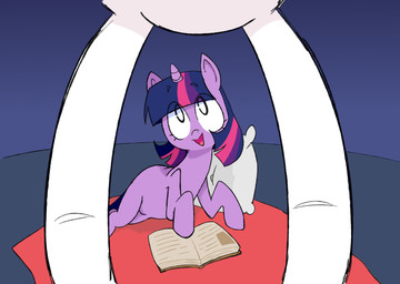 book duo female feral framed_by_legs horn looking_up pillow smile wings sundzy friendship_is_magic hasbro my_little_pony mythology princess_celestia_(mlp) twilight_sparkle_(mlp) equid equine mammal mythological_creature mythological_equine unicorn winged_unicorn hi_res