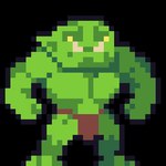 1:1 alpha_channel digital_media_(artwork) green_body green_skin high-bear humanoid low_res male muscular orc pixel_(artwork) simple_background solo