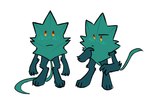 anthro freckles fur leaf leaf_ears leaf_tail male mint_leaf_(food) neutral_expression solo tail thinking_pose yellow_eyes chesterfern object_shows objectified_(webcomic) minty_(objectified) animate_inanimate bestial_object domestic_cat felid feline felis mammal concept_art