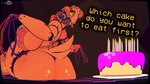 anthro asking_viewer big_breasts big_butt birthday_cake breasts butt cake clothed clothing curvy_figure dessert dialogue dirty exposed_wires female food inviting machine mostly_nude presenting presenting_hindquarters question skimpy solo text wire breedbowl cryptiacurves_(modeler) five_nights_at_freddy's five_nights_at_freddy's_2 scottgames withered_chica_(fnaf) avian bird chicken galliform gallus_(genus) phasianid robot robot_anthro 16:9 2025 3d_(artwork) 4k absurd_res digital_media_(artwork) english_text hi_res widescreen