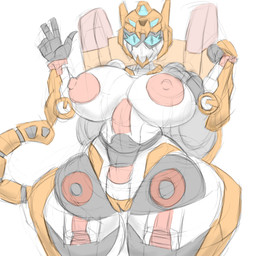 big_breasts blue_eyes breasts curvy_figure female genitals gesture grey_body hand_gesture huge_breasts huge_hips machine mouthless multicolored_body nipples orange_body orange_nipples pseudo_eyes pseudo_hair small_waist solo tail thick_thighs v_sign visor_eyes vulva wide_hips yellow_body yellow_vulva glitch_funtime metal_cardbot tachy_(metal_cardbot) cheetah felid feline humanoid mammal robot robot_humanoid 1:1 2026 digital_drawing_(artwork) digital_media_(artwork) guide_lines hi_res sketch