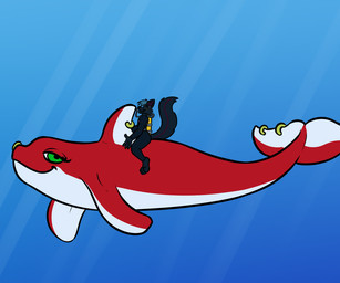 anthro female feral male scuba sea swimming transformation underwater water marina-fox canid canine canis cetacean dolphin fox mammal marine oceanic_dolphin orca toothed_whale whale wolf 6:5