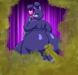 anthro backsack balls big_balls big_butt big_penis butt fart fart_cloud fart_fetish foreskin genitals green_fart_cloud heart_symbol huge_balls huge_penis humanoid_genitalia humanoid_penis hyper hyper_genitalia hyper_penis long_foreskin male nude overweight penis purple_body slightly_chubby tongue tongue_out unretracted_foreskin vein veiny_penis kohsakor five_nights_at_freddy's scottgames bonnie_(fnaf) lagomorph leporid mammal rabbit aliasing binary_drawing digital_drawing_(artwork) digital_media_(artwork) hi_res