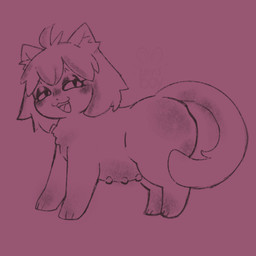 big_butt butt female feral looking_at_viewer nipples open_mouth smug smug_face solo tummy_nipples bunnsboy tsukihime type-moon neco-arc domestic_cat felid feline felis mammal 1:1 hi_res sketch