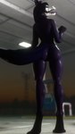 anthro black_body blue_eyes bone butt female gas_station genitals looking_at_viewer pose pussy skull skull_head solo tongue thicchips monolitwec_(modeler) scp_foundation scp-1471-a canid canine mammal 3d_(artwork) 4k 9:16 absurd_res digital_media_(artwork) hi_res huge_filesize