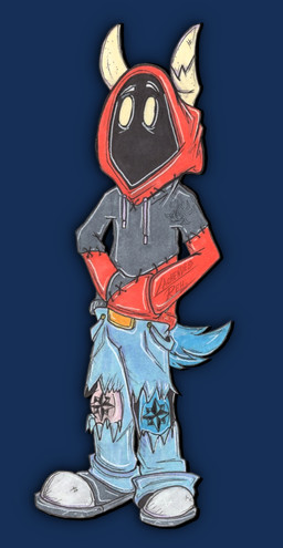 ambiguous_gender anthro belt biped blue_body blue_fur boots bottomwear clothed clothing damaged denim denim_bottomwear denim_clothing eyebrows faceless_ambiguous faceless_anthro faceless_character footwear front_view fur hoodie horn jacket jeans male markings mouthless pants plantigrade pose seam_(sewing) shoes simple_background solo standing stitch_(sewing) tail tattoo topwear torn_bottomwear torn_clothing torn_jeans torn_pants transparent_background yellow_eyes yellow_sclera lachendesreh reh_(lachendesreh) demon imp undead zombie 2025 alpha_channel full-length_portrait hi_res portrait signature traditional_media_(artwork)