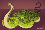 alternate_body_type female feral overweight pattern_scales slightly_chubby spicynoodleart dreamworks kung_fu_panda master_viper reptile scalie snake viper hi_res