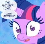 blush dialogue female fur hair horn multicolored_hair purple_body purple_eyes purple_fur purple_hair simple_background solo text two_tone_hair overarrow friendship_is_magic hasbro my_little_pony mythology scott_pilgrim_(series) scott_pilgrim_vs._the_world twilight_sparkle_(mlp) equid equine mammal mythological_creature mythological_equine unicorn english_text low_res