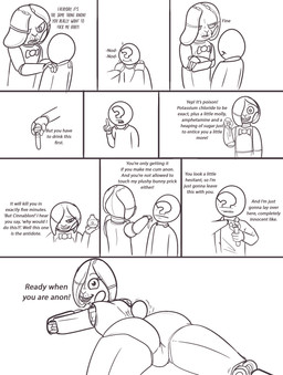 butt dialogue machine male poison presenting profanity simple_background text white_background crisis-omega five_nights_at_freddy's five_nights_at_freddy's_2 scottgames anon toy_bonnie_(fnaf) animatronic human lagomorph leporid mammal rabbit robot robot_anthro comic english_text hi_res