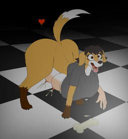 6_breasts big_breasts big_butt black_hair bodily_fluids bone bottomless breasts brown_eyes busty_feral butt clothed clothing eyelashes female feral feral_transformation gloves_(marking) hair heart_symbol human_to_feral in_heat lactating lactating_through_clothing leg_markings lips looking_up markings mid_transformation multi_breast open_mouth projectile_lactation raised_tail shirt socks_(marking) solo species_transformation tail thick_bottom_lip topwear transformation wet wet_clothing wide_hips thatmoondragon canid canine canis domestic_dog human mammal 2021 absurd_res digital_media_(artwork) hi_res
