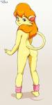 anthro butt female looking_at_viewer looking_back solo pepipopo heathcliff_and_the_catillac_cats cleo_catillac domestic_cat felid feline felis mammal absurd_res hi_res