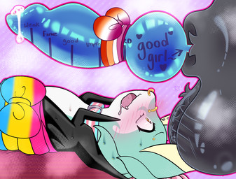 animal_genitalia animal_penis balls big_balls black_body black_fur black_scales blue_penis bodily_fluids bow_ribbon bridge_piercing canine_genitalia canine_penis collar cum cum_drool drooling duo ear_piercing ear_scar eyebrow_piercing facial_piercing female female/female feral fur furry_balls genital_fluids genitals good_girl green_body green_scales gynomorph huge_balls intersex intersex/female intersex/male knot knotted_penis lesbian_pride_colors lgbt_pride long_ears male musk nose_piercing nose_ring pansexual_pride_colors penis piercing pride_colors ring_piercing saliva scales scar sheath sweat sweatdrop text text_on_penis transgender_pride_colors justiceposting nintendo pokemon lihua_(omnibat) umber_(that_cursed_bre) eeveelution generation_2_pokemon generation_5_pokemon pokemon_(species) serperior umbreon english_text hi_res trans_(lore) trans_woman_(lore)