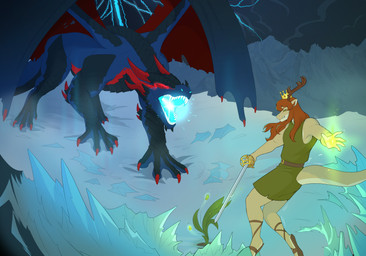 anthro antlers athletic athletic_male basket_hilt breath_powers caligae castle claws clenched_teeth clothed clothed_anthro clothing colored_fire crown duo elemental_manipulation fangs feral fight fighting_pose fire fire_breathing fire_breathing_(act) fire_manipulation fire_performance fireball flower footprint footwear green_fire guard hair headgear hilt horn ice jerkin_(clothing) left-handed long_hair magic male male/male mane medieval medieval_clothing melee_weapon mountain muscular muscular_male night performance_art plant plantain pollen pose prince raffle ribwort_plantain royalty sandals scabbard schiavona serious_face shoes size_difference sky skyscape snow sparkles standing sword tail tail_tuft teeth thunder tuft weapon wings docfurpanic mythology prince_borgon dragon mythological_creature mythological_scalie scalie absurd_res hi_res story story_in_description