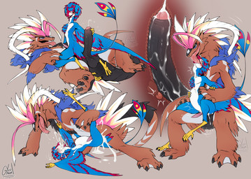 abdominal_bulge anal anal_penetration anthro avian_feet big_penis bodily_fluids claws cum cum_from_mouth cum_in_ass cum_in_mouth cum_inflation cum_inside cum_through duo extreme_french_kiss feathers fondling_internal_bulge foreskin french_kissing genital_fluids genitals inflation internal internal_anal kissing larger_male long_tongue looking_at_genitalia looking_at_penis looking_pleasured male male/male male_penetrated male_penetrating male_penetrating_male motion_lines neck_bulge penetration penile penile_penetration penis penis_in_ass precum prostate prostate_orgasm prostate_stimulation rough_sex sex sitting sitting_on_another size_difference smaller_male smaller_penetrated stroking_penis toe_claws tongue noronori nintendo pokemon phi_(nyctibius) rezeki_(yokonev) ancient_pokemon apex_build_koraidon avian generation_9_pokemon koraidon legendary_pokemon nevrean paradox_pokemon pokemon_(species) hi_res