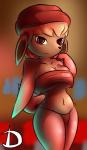 2018 absurd_res anthro anthrofied breasts brown_body brown_fur canid clothed clothing darcie_(dotto) digital_media_(artwork) dittodotto eevee eyelashes fan_character female fur generation_1_pokemon hi_res looking_at_viewer mammal nintendo pokemon pokemon_(species) pokemorph simple_background smile solo