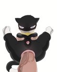 2023 anal anal_penetration animated animated_png anthro balls bandanna black_body black_fur blue_eyes breath domestic_cat duo felid feline felis first_person_view flaccid fleshlight_position foreskin fur genitals hands_behind_back human human_on_anthro human_penetrating humanoid_genitalia humanoid_penis interspecies kerchief loop male male/male male_pov mammal mask morgana_(persona) nude penetration penis persona_(series) persona_5 rabur3su scarf sex short_playtime simple_background solo_focus tail torso_grab tuxedo_cat vein veiny_penis white_background white_body white_fur