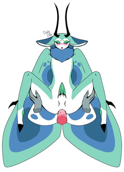 anal anal_penetration anthro bodily_fluids cum cum_drip dripping duo genital_fluids male male/male penetration sex daddydohn cuddlebug arthropod insect lepidopteran moth absurd_res hi_res