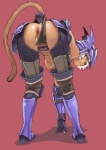animal_humanoid anus armor ass_up bent_over big_breasts black_clothing black_panties black_underwear boots breasts butt cat_humanoid clothing clothing_aside clothing_pull digital_media_(artwork) dragoon dragoon_(final_fantasy) felid felid_humanoid feline feline_humanoid female final_fantasy final_fantasy_xi footwear genitals hair hanging_breasts holding_tail humanoid inviting kurohiko legwear looking_at_viewer looking_back mammal mammal_humanoid mithra nipples panties panties_aside panty_pull presenting presenting_hindquarters pussy raised_tail rear_view simple_background smile solo square_enix standing tail thigh_boots thigh_highs uncensored unconvincing_armor underwear underwear_aside underwear_pull white_hair